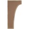 Ekena Millwork 1 3/4"W x 6"D x 12"H Clarksville Wood Vintage Decor Bracket, Weathered Brown BKTWD02X06X12CVBR - alternate 3
